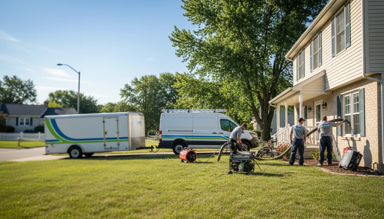 Flooded Basement Restoration And Cleanup With Repair in Underwood, IN near me